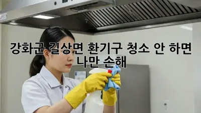 강화군 길상면 환기구 청소🧹 안 하면 나만 손해?! 😱
